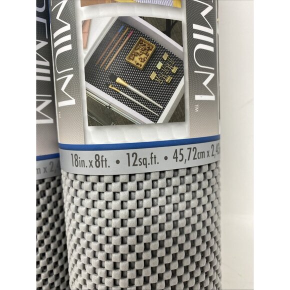 Lot Of 2 Con-Tact Grip Premium Shelf Liner Thick and Non-Adhesive Alloy Gray - Picture 2 of 3